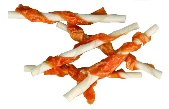 Flamingo Chick N Snack Rawhide - Лакомство за кучета, пръчици от пилешко месо, 65 гр