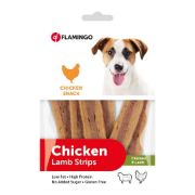 Flamingo Chick and Lamb - Вкусно лакомство за кучета, хапки агнешко с пилешко месо, 85 гр 2