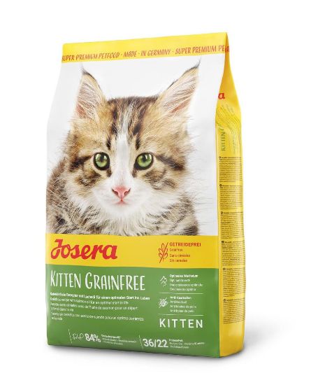 JOSERA Kitten grainfree - Пълноценна храна за бременни, кърмещи и подрастващи котки, с пилешко месо, 2 кг.