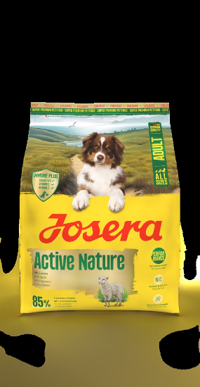 Josera Active Nature – суха храна за активни и спортуващи кучета с пилешко и агнешко, 12.5 кг