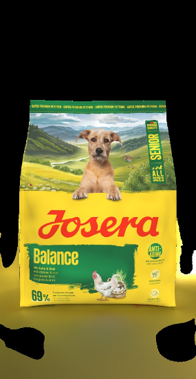 Josera Dog Balance - Пълноценна суха храна за израснали слабоактивни кучета с ниско енергийно съдържание,900 гр.