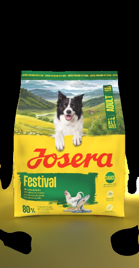 Josera Dog Festival суха храна с пилешко и сьомга за израснали капризни кучета - 12.5 кг