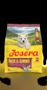 Josera Mini Junior - Пълноценна суха храна за подрастващи кучета от малки породи с патешко месо и сьомга 900 гр. 1