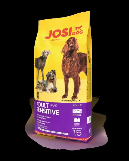 Josera Adult Sensitive - Пълноценна суха храна за възрастни чувствителни кучета над 1 година, с пилешко месо, 15 кг.