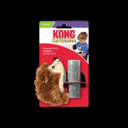 Kong Cat Refillable Hedgehog - Забавна котешка играчка - таралеж с пълнител за коча билка стимулираща играта 1