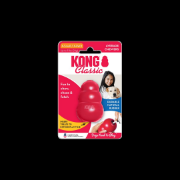 Kong Classic XL - Забавна премиум гумена играчка за дъвчене за кучета от едри породи с пространство за лакомства, 13 см. 2