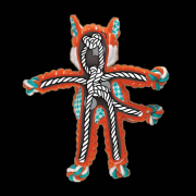 Kong Floppy Knots Fox Small / Medium - Кучешка играчка за дърпане и дъвчене - лисица , 21 см. 3