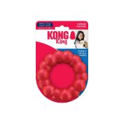 Kong Dog Ring S/M - Кучешка играчка за дъвчене - гумен пръстен 8.5 см. червен 1