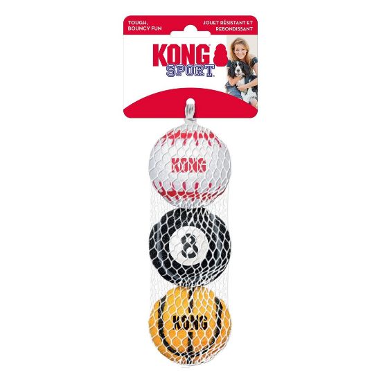 Kong Sport Balls Large - Кучешка играчка - здрави топки за игра , различни цветове 8.5 см.