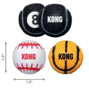 Kong Sport Balls Medium - Топки за игра , за кучета 3 броя х 6 см. 3