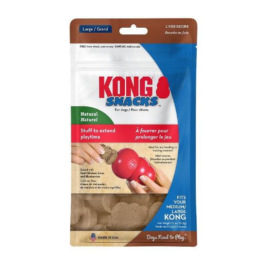 Kong Snacks Liver Small - Награда, бисквитка за кучета, за поставяне в Kong Classic играчка, с пилешки дробчета 198 гр