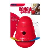 Kong Wobbler Large - Кучешка играчка за дъвчене с вътрешно пространство за лакомства 18 см. 1