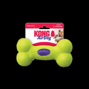 Kong Air Squeaker Bone Medium - Забавна кучешка играчка с пискюл -гумен кокал за дъвчене , 15 см. 4