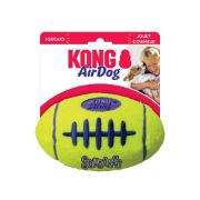 Kong Air Squeaker Football Medium - Забавна кучешка играчка с пискюл -ръгби топка 15 см. 1