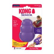 Kong Medium Senior - Забавна гумена играчка за кучета над 6г. с пространство за лакомства 8.5 см. 1