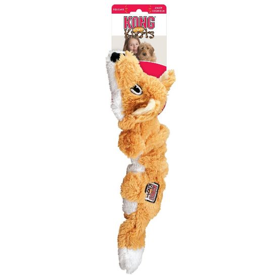 Kong Scrunch Knots Fox Small/ Мedium - Забавна кучешка играчка - плюшена лисица