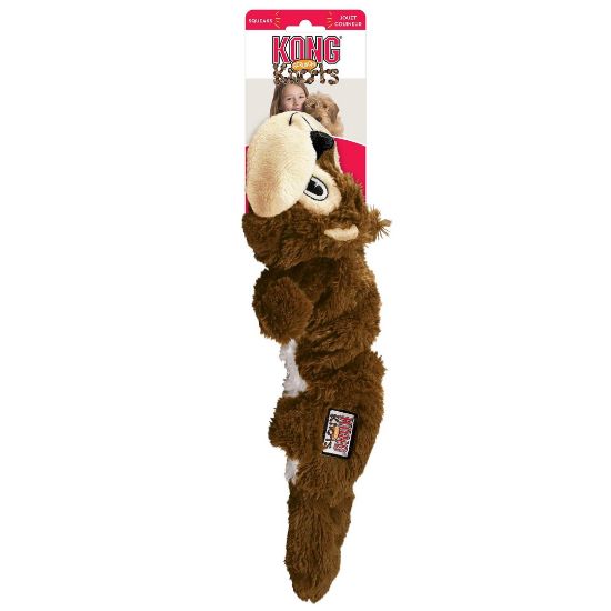 Kong Scrunch Knots Squirrel Small/Medium - Забавна кучешка играчка - плюшена катерица