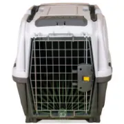 Leopet Trasportino Skudo IATA 3 - Транспортна клетка с метална врата за кучета и други домашни любимци, 60/40/39 см. 2