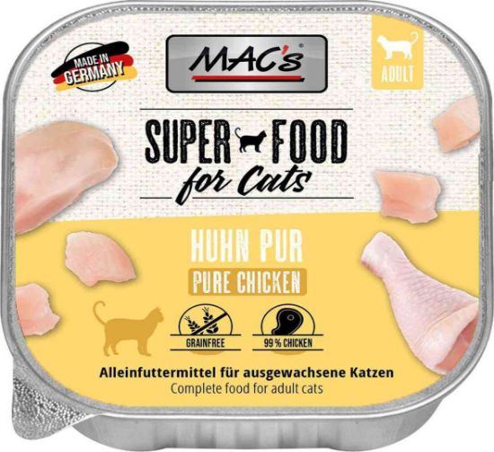 Mac’s Cat Pure Chicken - Премиум пастет за котки, без зърно, с чисто пилешко месо