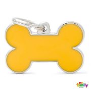 My Family Big Red Bone ID Tag - Адресник за кучета във форма на кокал 3.8/2.4 см., 3