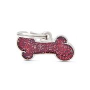 My Family Big Bone Id Tag - Елегантен кучешки адресник медальон във форма на кокал - черен 4