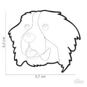 My Family Dog Tag - Ръчно изработен адресник , Bernerl Dog за кучета 3.2 см/ 3.7 см. 2