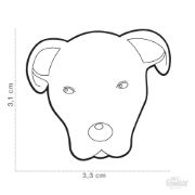 My Family dog Tag - Модерен медальон за кучета от порода Дого Аржентино, 3.1/3.3 см. 2