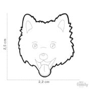 My Family Dog Tag - Ръчно изработен адресник , Italian Spitz Dog за кучета 2.2 см/ 2.5 см. кафяв 4