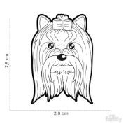 My Family Dog Tag - Ръчно изработен адресник , Yorkshire Dog за кучета 2.9 см/ 2.0 см. 2