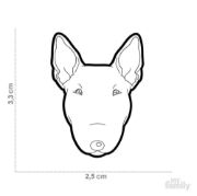 My Family Bull Terrier ID Dog Tag - Метален кучешки адресник - порода Бултериер 2