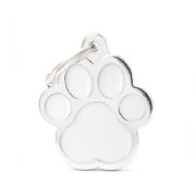 My Family Dog Tag - Ръчно изработен адресник , лапичка, за кучета котки 2.0 см/ 2.0 см. розов 2