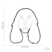 My Family Dog Tag  - Ръчно изработен адресник , Cocker Spaniel Dog за кучета 2.5 см/ 2.9 см. 2