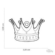 My Family Dog Tag Crown- Ръчно изработен медальон , корона- адресник за кучета 3.00 см. / 2.00 см. 2