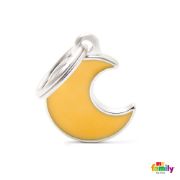 My Family Dog Tag Moon- Ръчно изработен медальон , Луна- адресник за кучета 2.15 см. / 2.15 см. 1