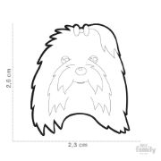 My Family Dog Tag - Ръчно изработен адресник , Maltese Dog за кучета 2.3 см/ 2.6 см. 2