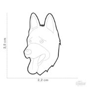 My Family Dog Tag - Ръчно изработен адресник , German Shepherd Dog за кучета 4.2 см/ 2.5 см. 4