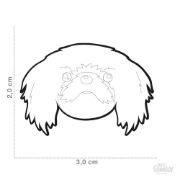 My Family Dog Tag - Ръчно изработен адресник ,Pekinese Dog за кучета 3.0 см/ 2.0 см. 2