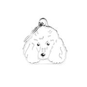 My Family Dog Tag - Ръчно изработен адресник , Poodle Dog за кучета 2.5 см/ 2.3 см. оранжев 1