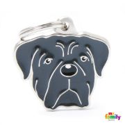 My Family Dog Tag - Ръчно изработен адресник ,Brown Corso Dog за кучета 3.1 см/ 3.6 см. 2