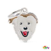 My Family Dog Tag - Ръчно изработен адресник , Mixed Dog за кучета 2.5 см/ 2.5 см. 1