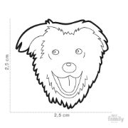 My Family Dog Tag - Ръчно изработен адресник , Mixed Dog за кучета 2.5 см/ 2.5 см. 2