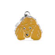 My Family Dog Tag - Ръчно изработен адресник , Poodle Dog за кучета 2.5 см/ 2.3 см. черен 3