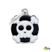 My Family Dog Tag Skull- Ръчно изработен медальон , череп - адресник за кучета 2.30 см. / 2.30 см. 1