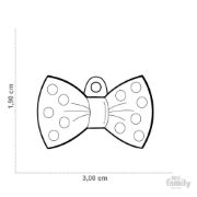 My Family Dog Tag Black Tie- Ръчно изработен медальон , папийонка - адресник за кучета 1.90 см. / 3.00 см. 3