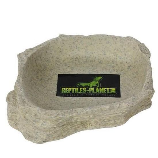 Savannah Stone Age Dish Series Reptiles-Planet - Каменна хранилка за терариум, XS 11 x 2.5 x 0.9 см.