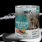 Tundra Dog - Пълноценна консервирана храна за кучета с телешко, северен елен и сьомга, 400 гр 2