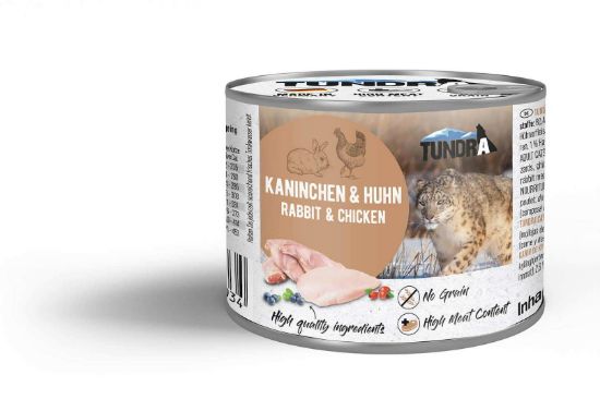 Tundra Cat Wild Rabbit Chicken - Премиум консервирана храна за израснали котки, без зърно, с дивеч, заешко и пилешко месо, 400 гр.