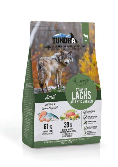 Tundra Dog Dry Adult Wild Salmon - Премиум пълноценна суха храна за израснали кучета, без зърно , с дива сьомга 750 гр.