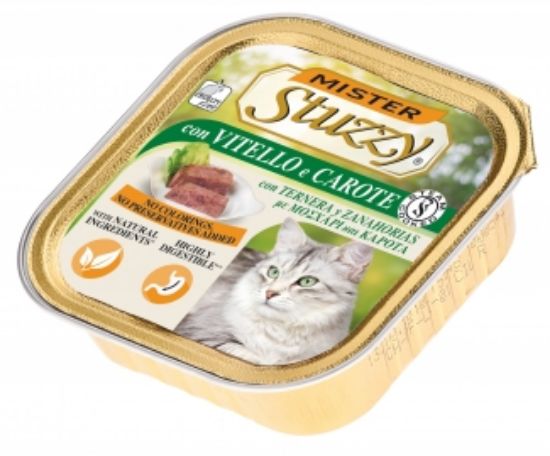 Mister Stuzzy Cat With Veal And Carrots - Пастет за израснали котки с говеждо и моркови, 100 гр.
