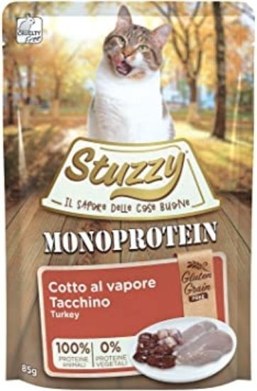 Stuzzy Monoprotein Grain&amp; Gluten Free Turkey - Пауч за израснали котки с пуешко месо, 85 гр